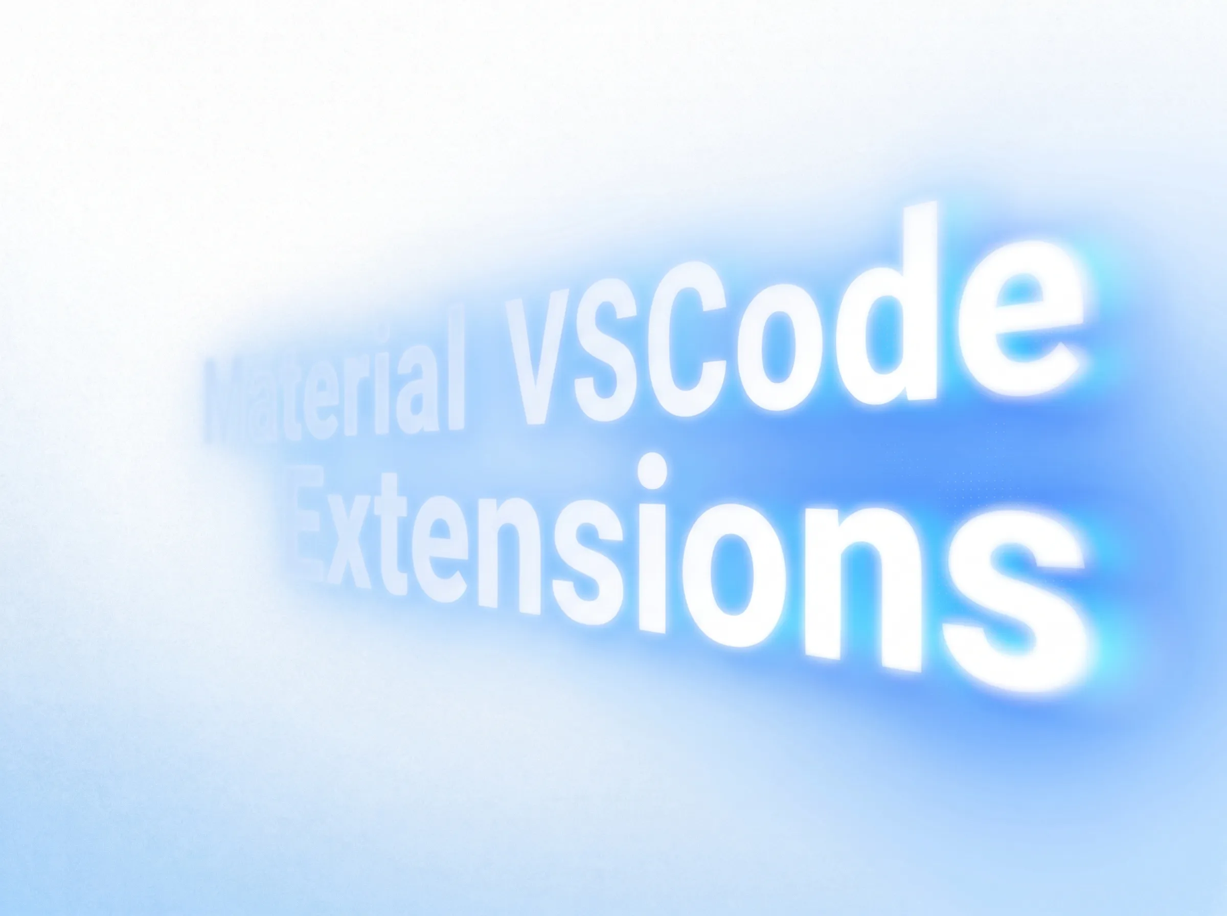 Glowing code brackets for the Material VSCode snippet extensions